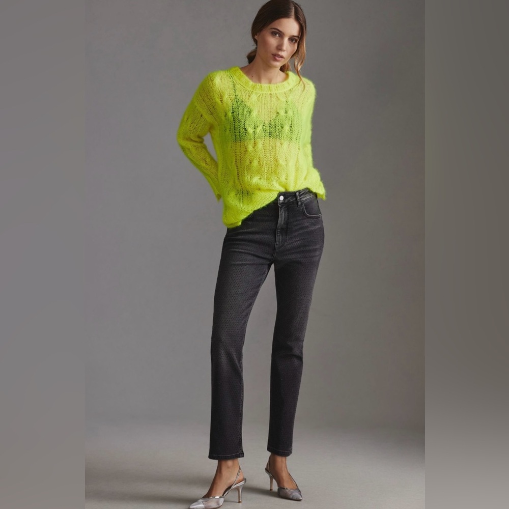 Pilcro Gem High-Rise Straight-Leg Jeans